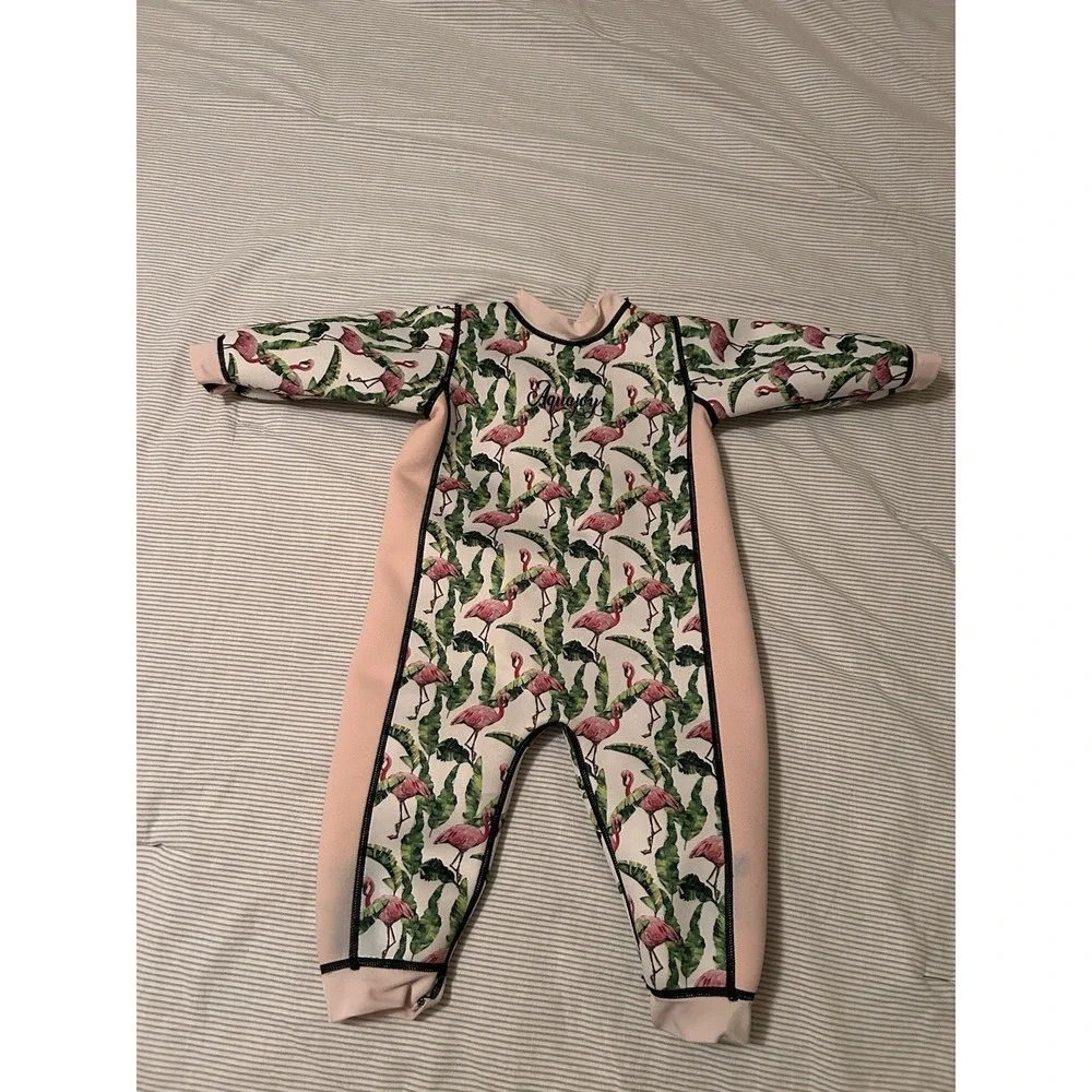 Warmsy Reversable Aquajoy wetsuit baby toddler 24‎ months Flamingo Pink Vacation